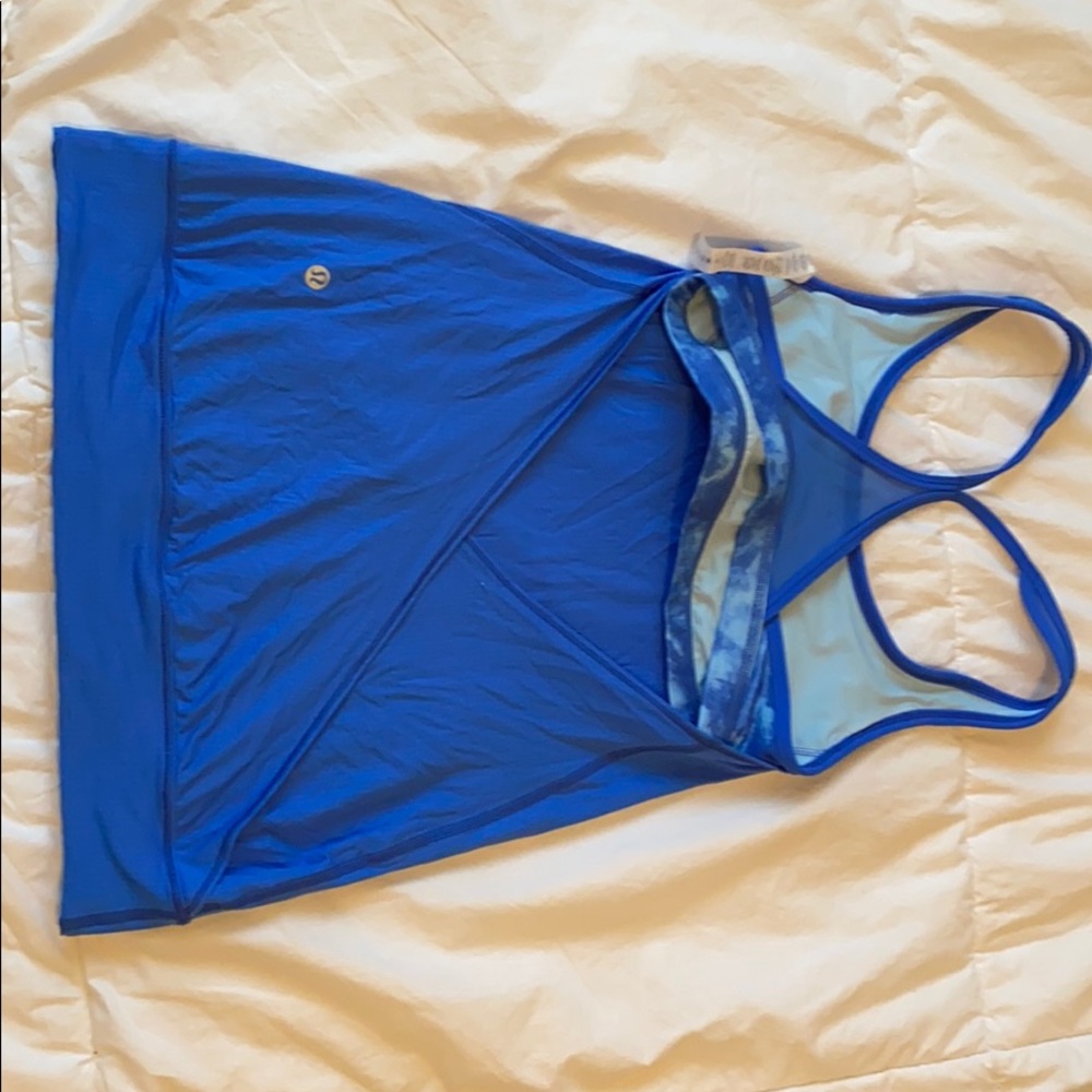 Open Back Built In Bra Lululemon Tank - Picture 4 of 6